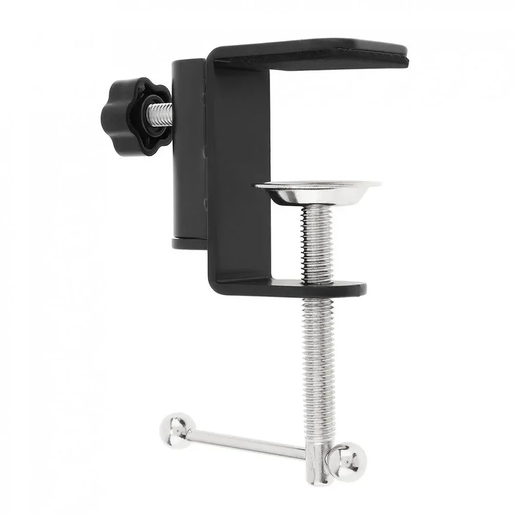 Easy To Use Metal Cantilever Bracket C Clamp Secure Attachment For Mic Stand Table Lamp Desk Adjustable Design