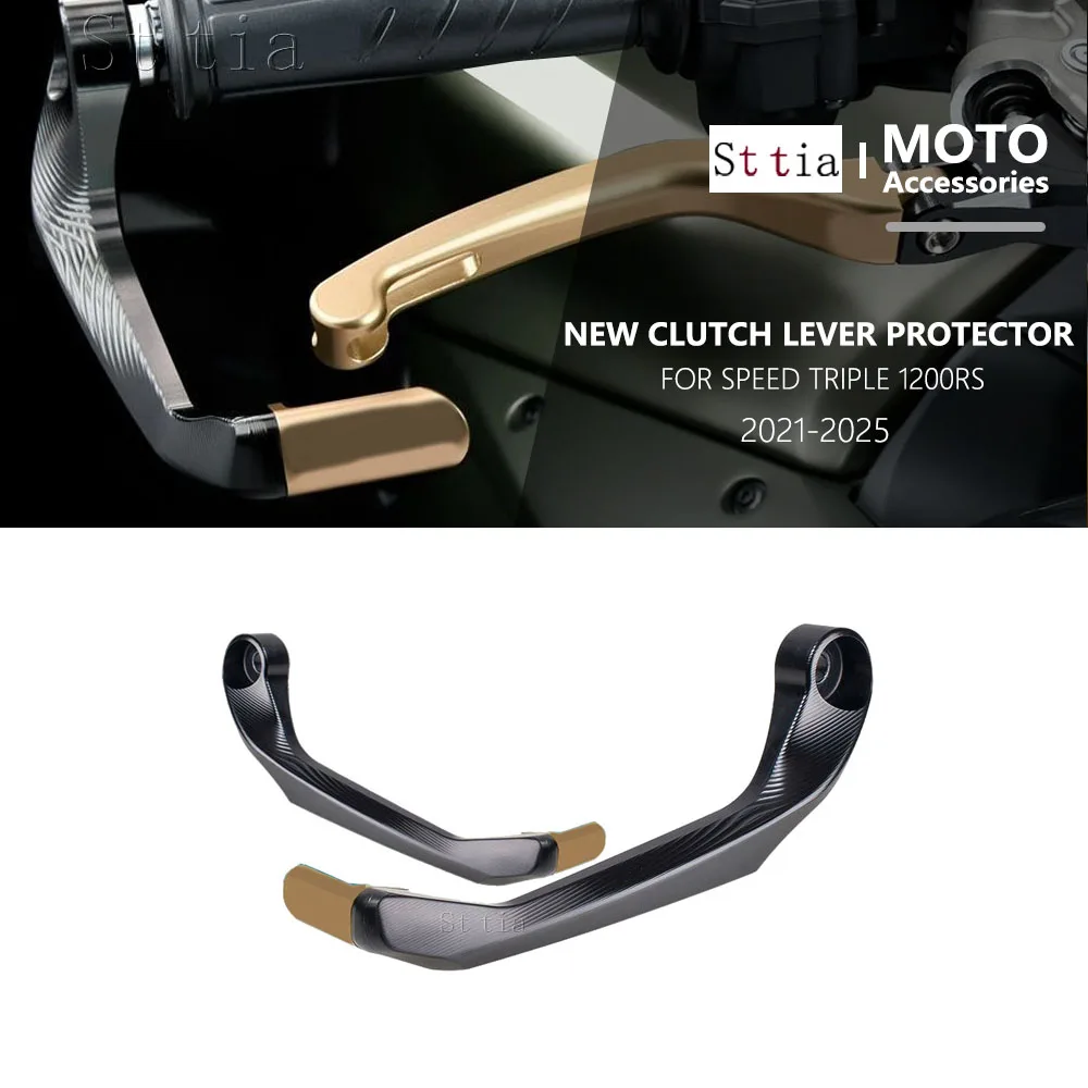 Nouvelle Protection de Levier de Frein Moto 2025 pour Speed Triple 1200 RS SPEED TRIPLE 1200RS RS 2021-2024, Protège-Mains CNC pour Frein et Embrayage