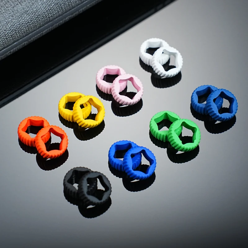 تاج غطاء من المطاط الفلوري لريتشارد ميلر RM07 RM74 RM71 RM037 RM055 المضادة للانزلاق رئيس حلقة مطاطية الخماسية نجمة الملحقات