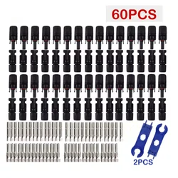 5 Pairs/Lot Solar Connectors with 2pcs Spanner Waterproof Solar Panel Connector SOLAR PV Connector For Solar cable 2.5/ 4/6mm2