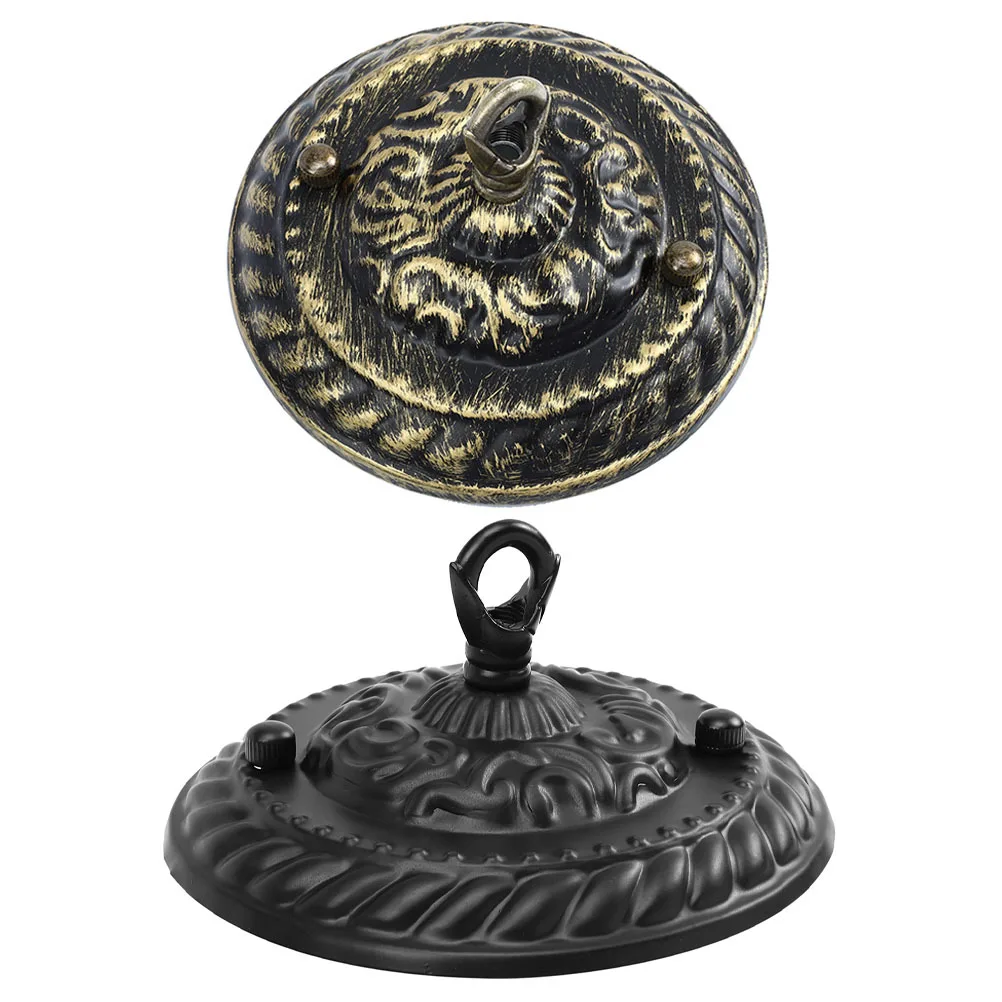 

2Sets Ceiling Light Canopy with Hooks Vintage Style Creative Design Proper Size for Different Home Styles Chandelier Parts