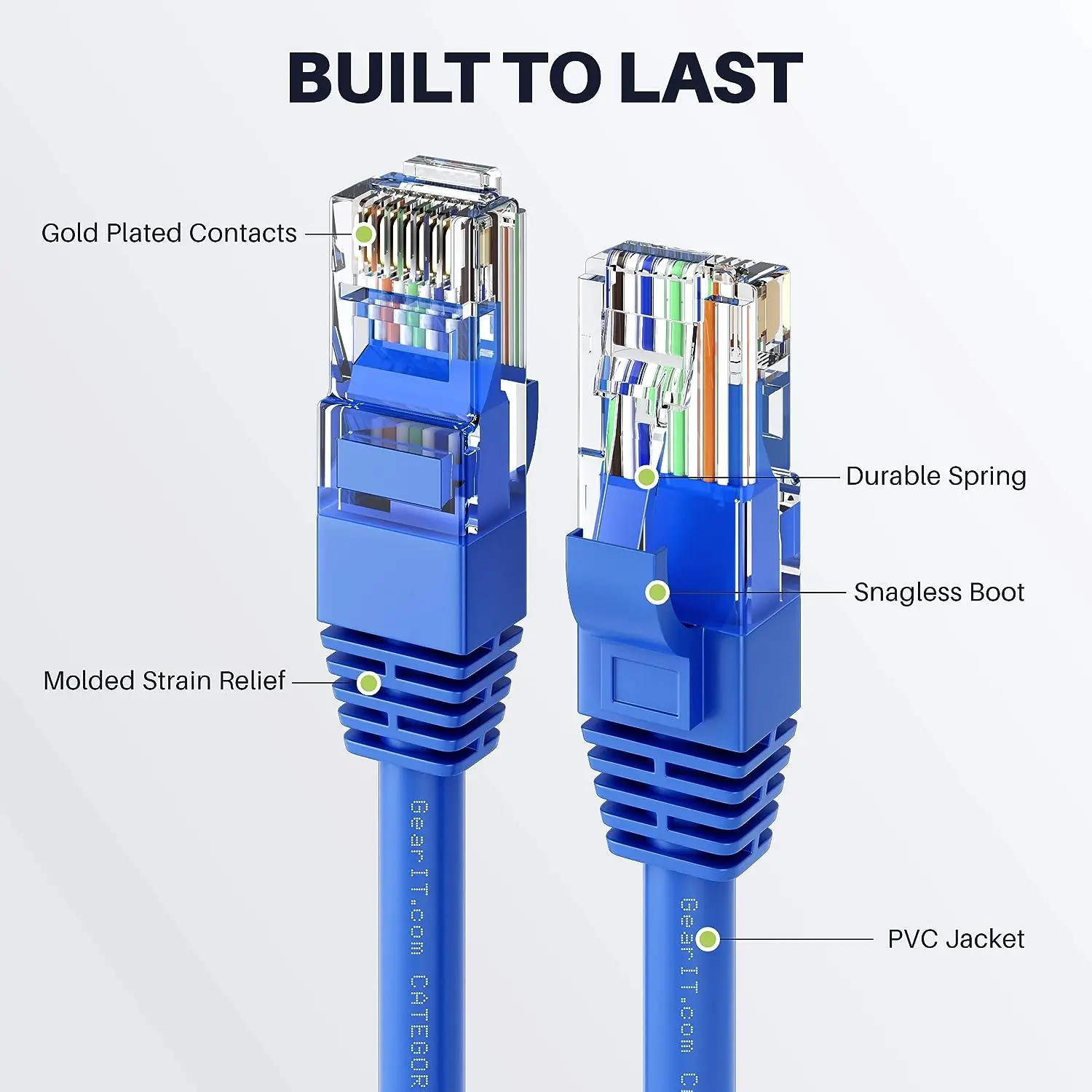 Cat 6 Ethernet Cable Internet Network LAN Patch Cords Computer Wire Rj45 Connectors For PS PC Modem Router Gigabit cat 6e Cable