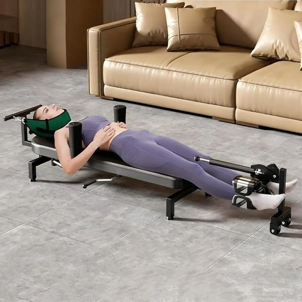 

Portable Full-Body Traction Bed with Massage and Spinal Stretching for Home Use
