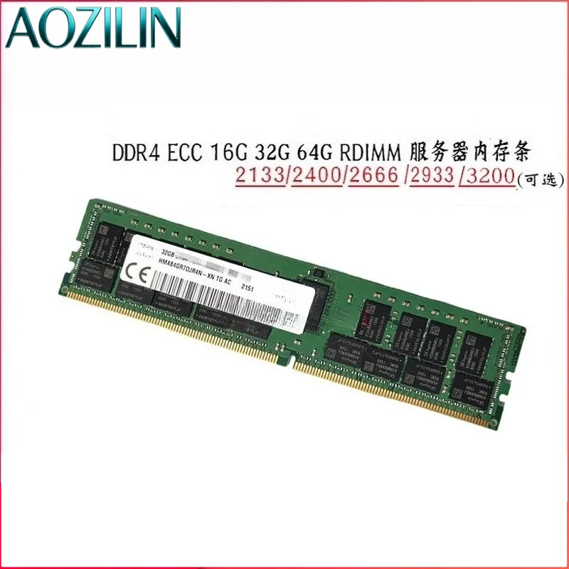 AOZILIN DDR4 ECC Server Memory RAM, 16G 32G 64G 2666 2933 3200MHz RDIMM Memory Module for Server Workstation Hardware Accessory
