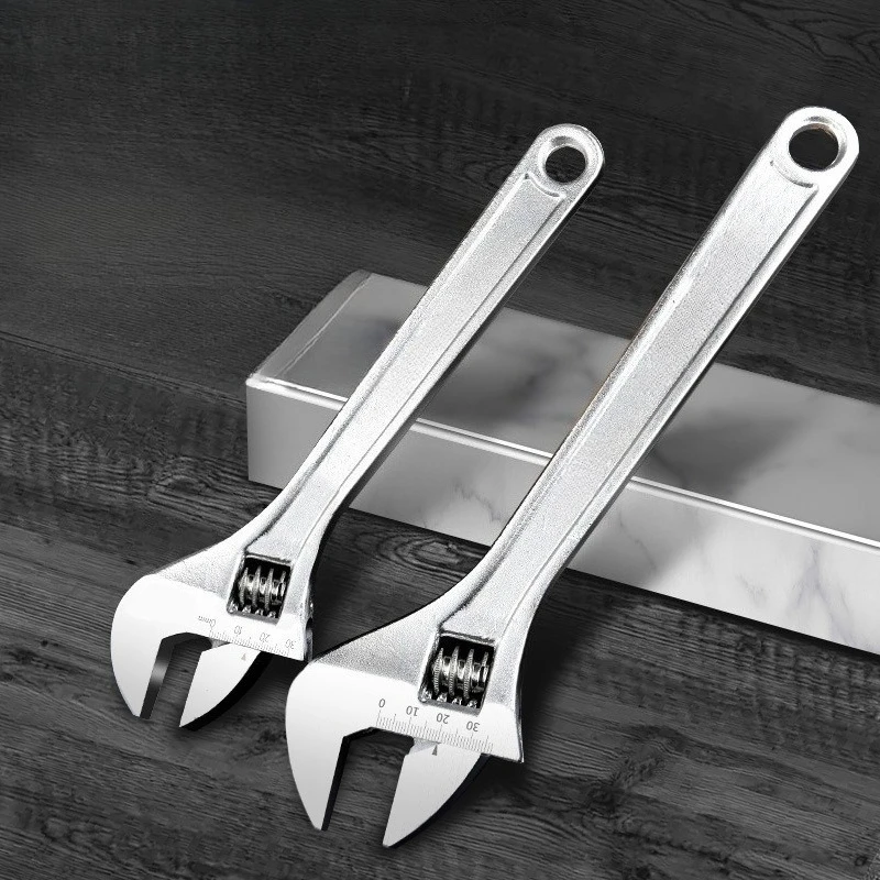 

Многофункциональный гаечный ключ, регулируемый большой открыв, длинная ручка, универсальный гаечный ключ из углеродистой стали, зажим, инструменты для ремонта