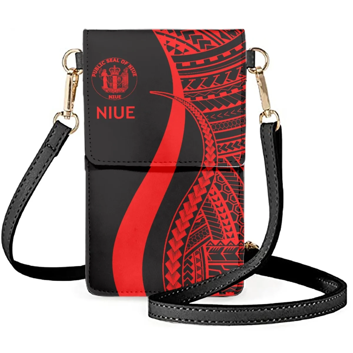 FORUDESIGNS Niue Island Country Style Mobile Phone Case Universal Bags Beautiful Lines Protective Effect Shoulder Messenger Bag