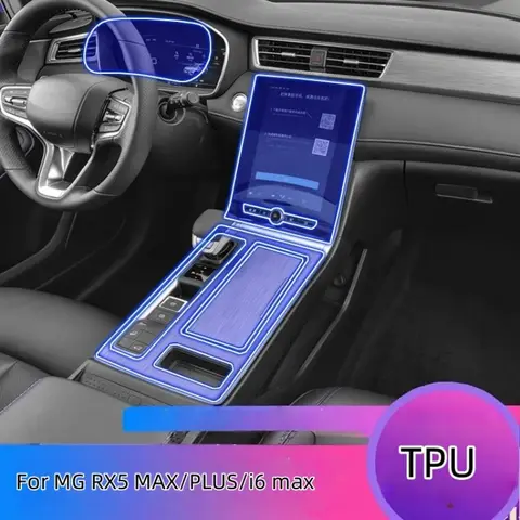 For MG ALL NEW RX5 RX5 MAX/PLUS/i6 Max Car Interior Film Center Console Navigation Screen Gear Transparent TPU Protective Film