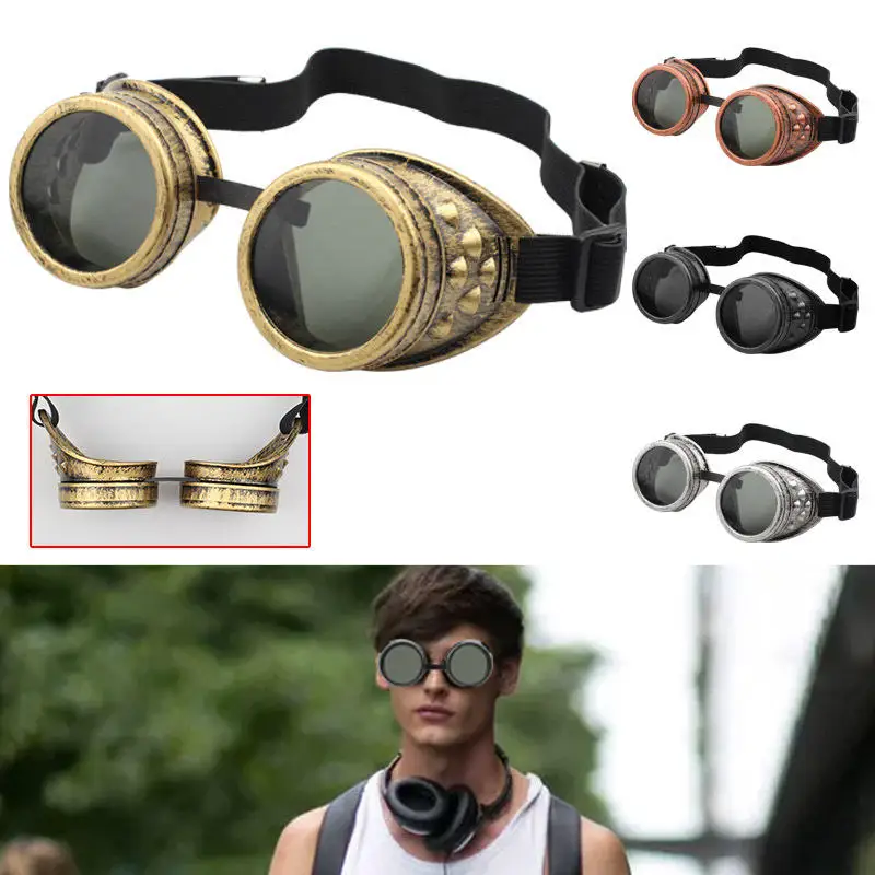 

Steampunk Retro Motorcycle Sunglasses, Gothic Driver Sunglasses, Protective Glasses, Decoration, Several Types of Makeup Tools