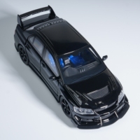 1:32 EVO Alloy Racing Car Model, Die-cast Metal Car, Front and Rear Doors Openable, Birthday Gift, Home Decor, Collectible