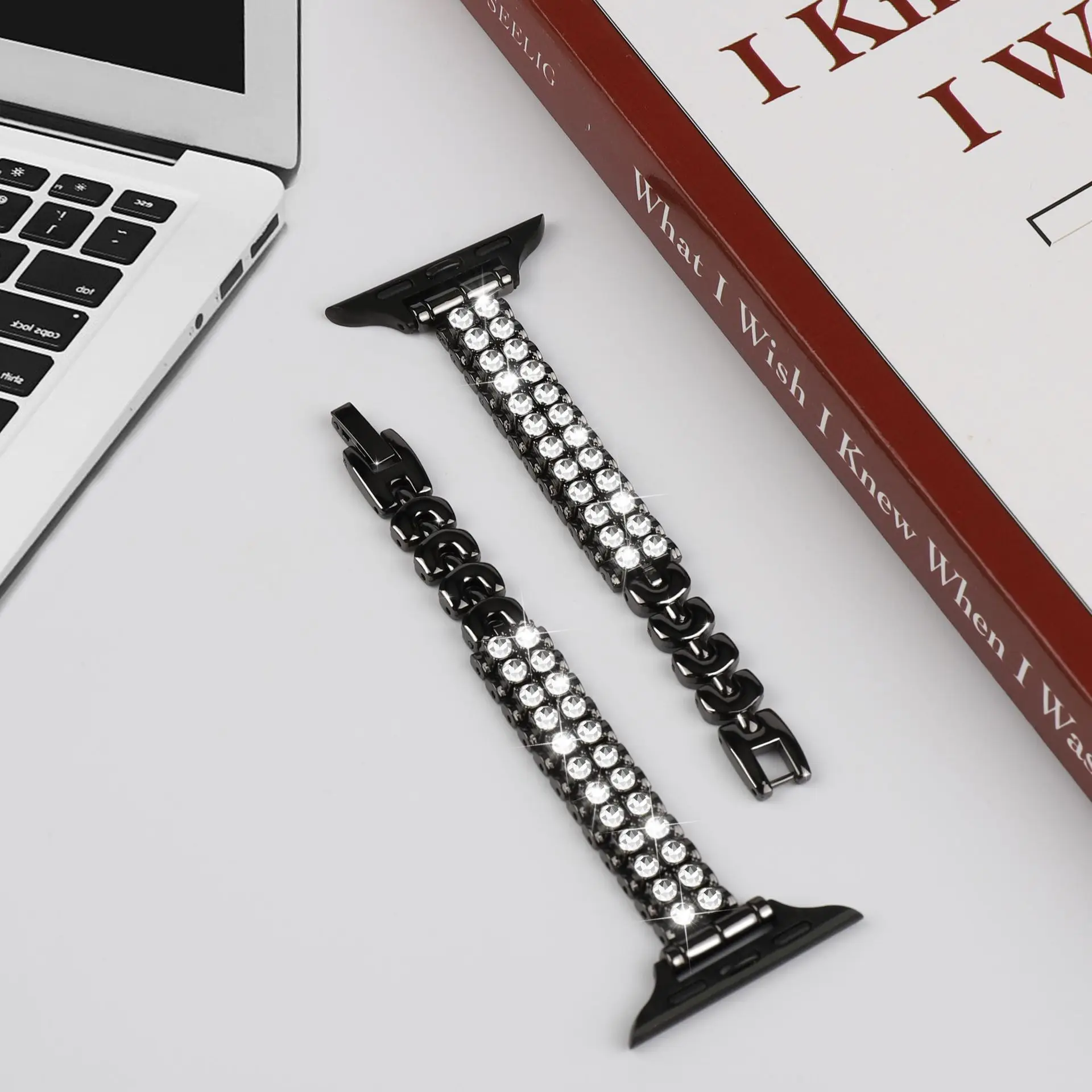 حلقة رفيعة لساعة أبل 41 مللي متر 40 مللي متر 38 مللي متر حزام الماس من الفولاذ المقاوم للصدأ iWatch سوار 10 9 8 44 مللي متر 45 مللي متر 42 46 مللي متر الترا 49 مللي متر