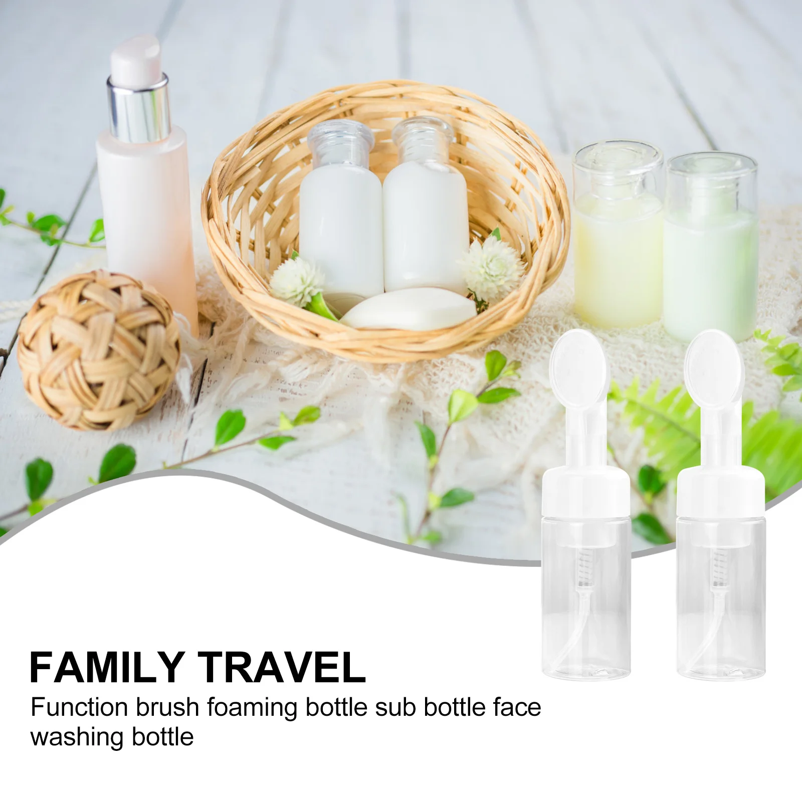 3pcs Draagbare Schuimende Flessen Lege Gezicht Wassen Dispenser Sub Fles Voor Reizen Shampoo Zeep Douchegel Gezichtsreiniger
