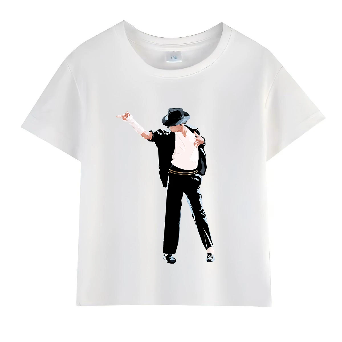 Kids Michael Jackson Rock N Roll T-Shirt Children's Fashion Crew Neck Top Summer Casual Clothes for Baby Boys/Girls image 3