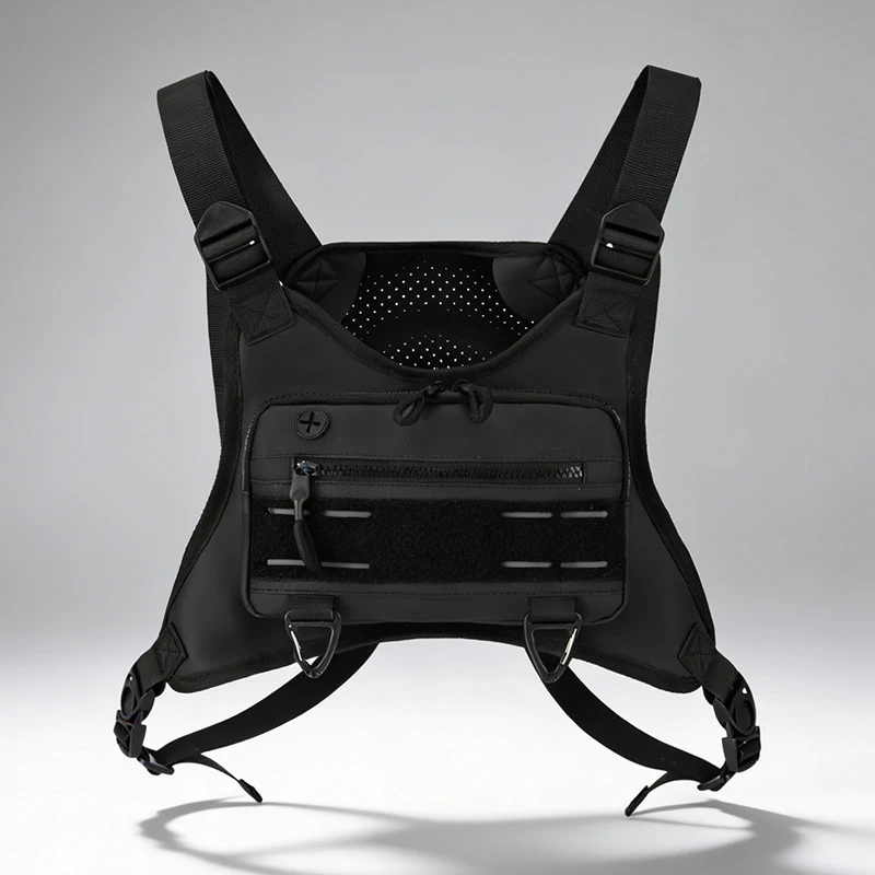 Men's Vest Bag Outdoor Training Tactical Bag Multifunctional Cycling Chest Bag Workwear Vest Bag