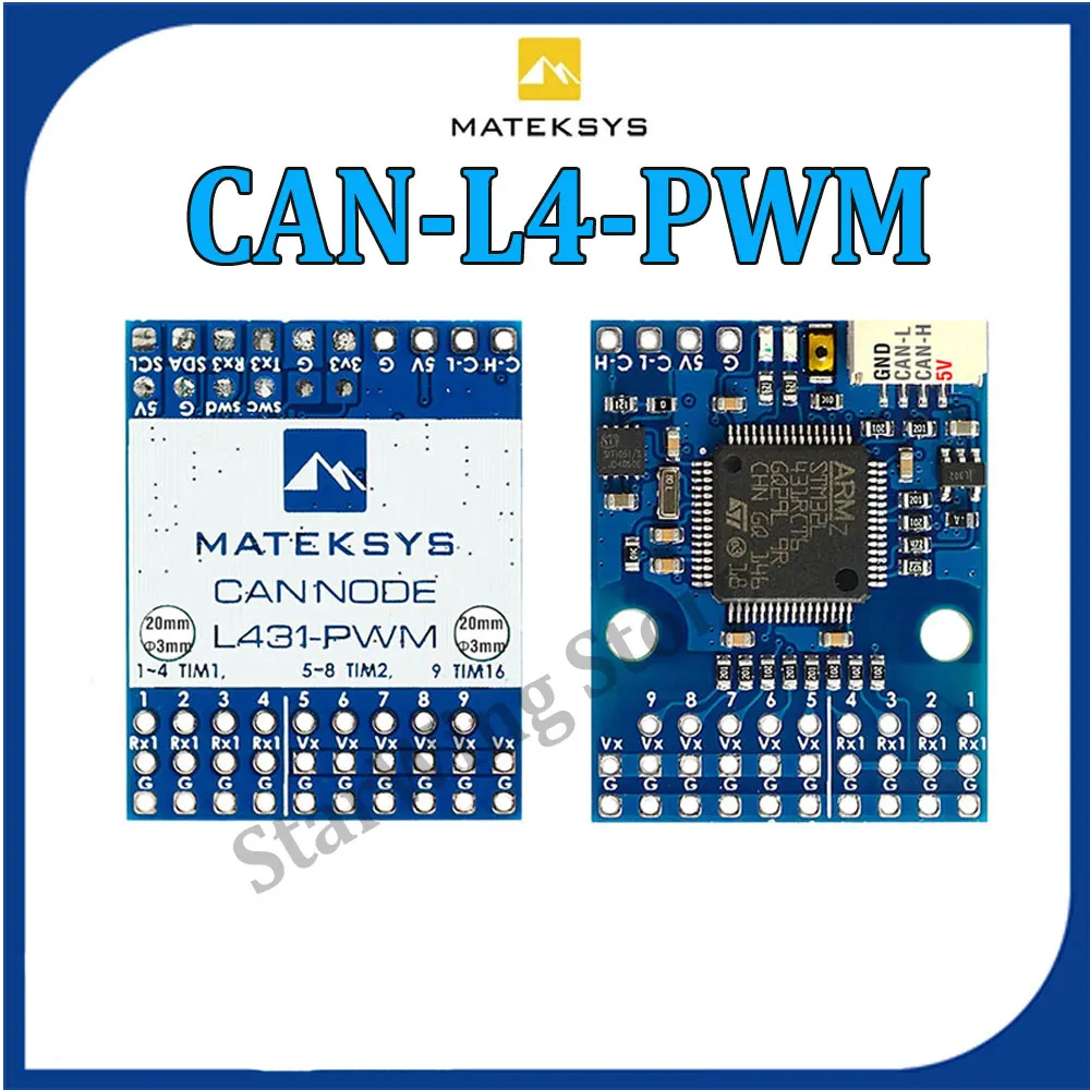 

MATEK CAN-L4-PWM AP_PERIPH дронекан в PWM-адаптер ArudPilot превращает сервоприводы PWM В CAN-Сервоприводы DShot с поддержкой ESCs в CAN ESCs