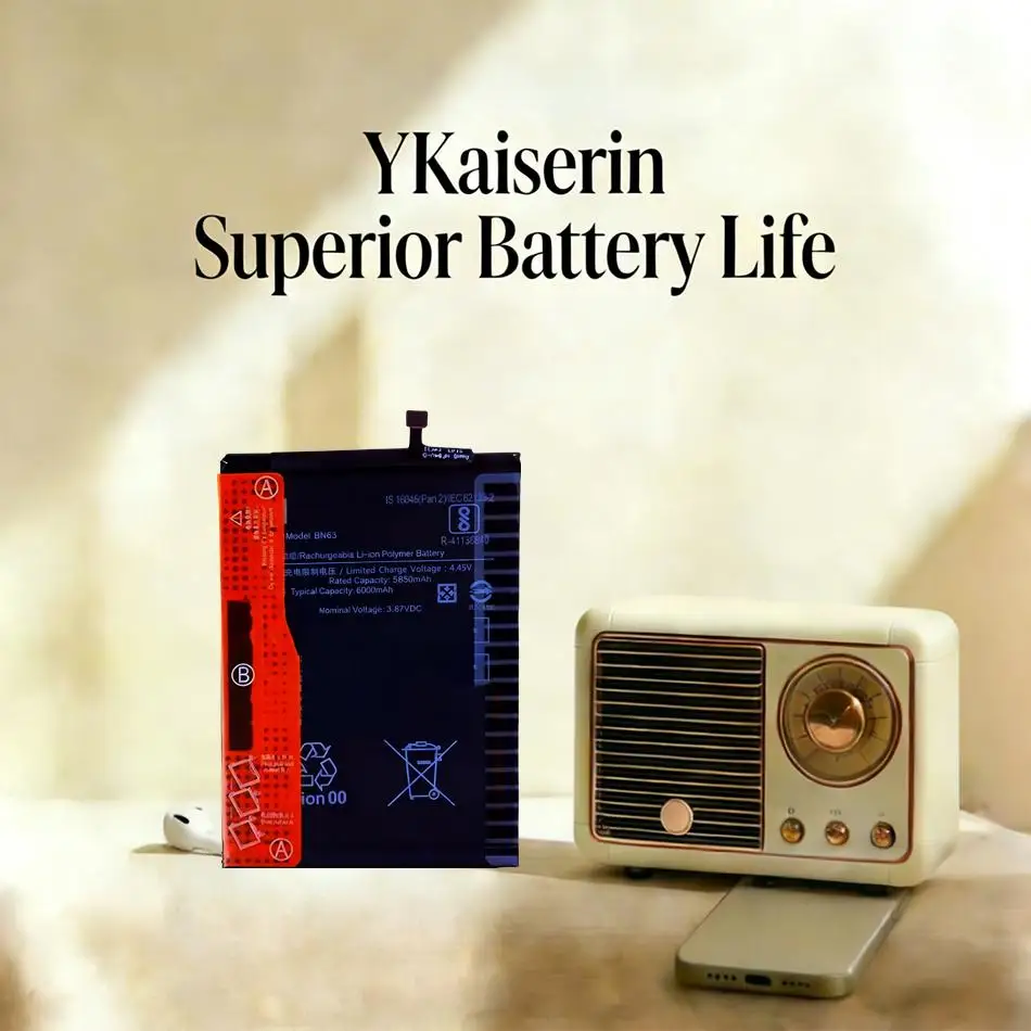 

Надежный аккумулятор 6000 мАч для мобильного телефона Xiaomi Redmi 10 Prime BN63