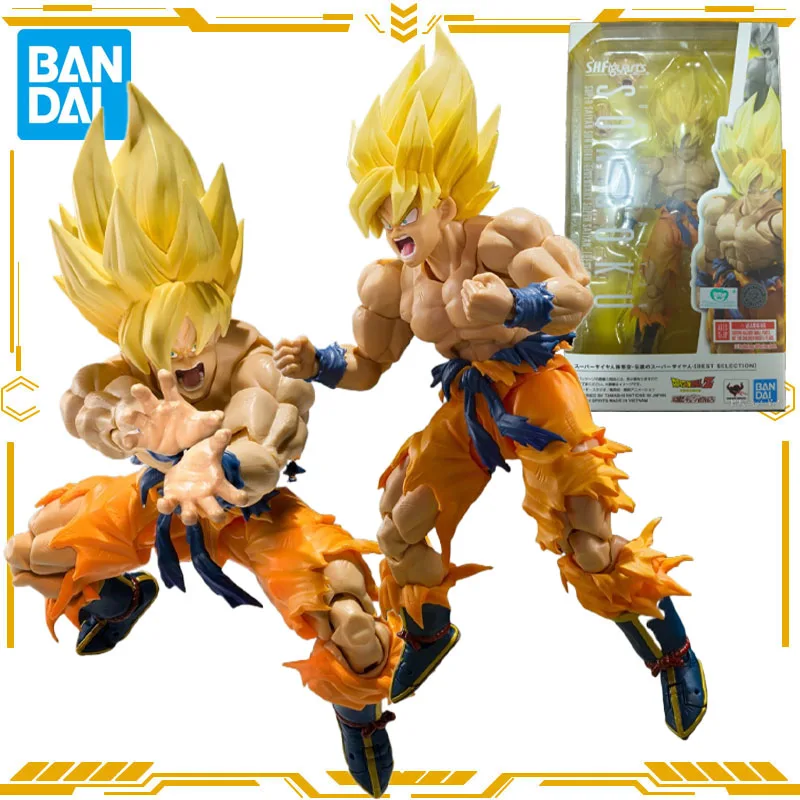 

Bandai Original Genuine S.H.Figuarts Dragon Ball Z Son Goku Action Figure Toys for Boys Girls Gift Collectible Model Ornaments