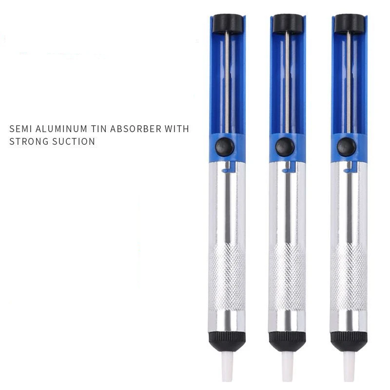 

Aluminum Metal Desoldering Pump Suction Tin Gun Soldering Sucker Pen Removal Vacuum Soldering Iron Desolder Hand Welding Tools