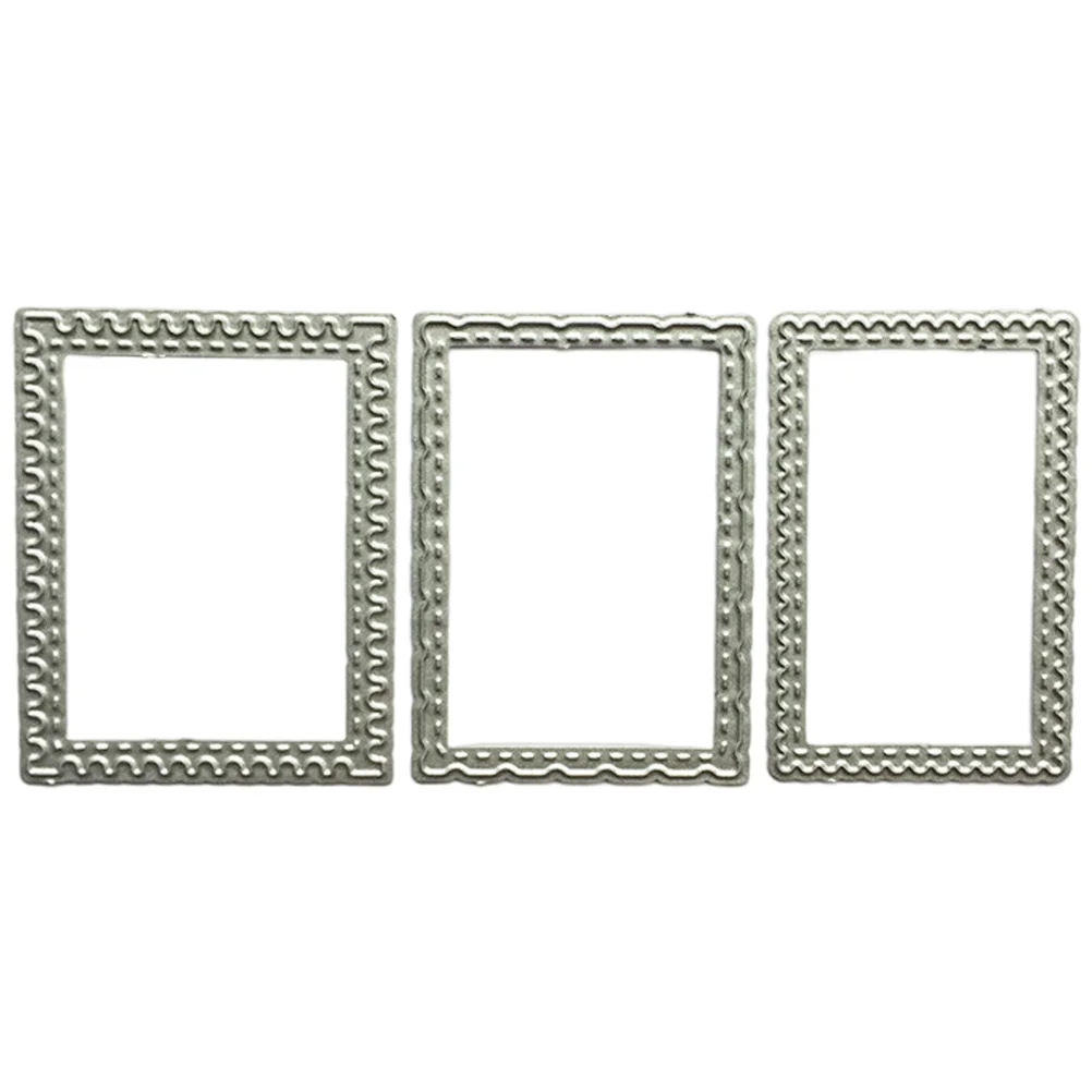

3pcs Stamp Cutting Template Carbon Steel DIY Crafting Dies for Scrapbooking Card Making Metal Stencils Household Decor