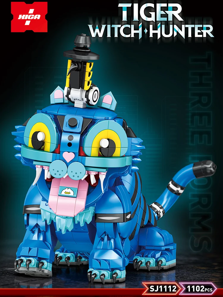 2026 hot-selling demon hunting beast building blocks Chinese style model gift children's toy boy christmas birthday gift