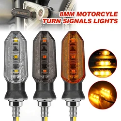 Motorcycle Turn Signal LED Blinker Amber Indicator Waterproof LED Lamp Universal 12V For Honda CBR500R CBR650R CRF250L Rebel 500