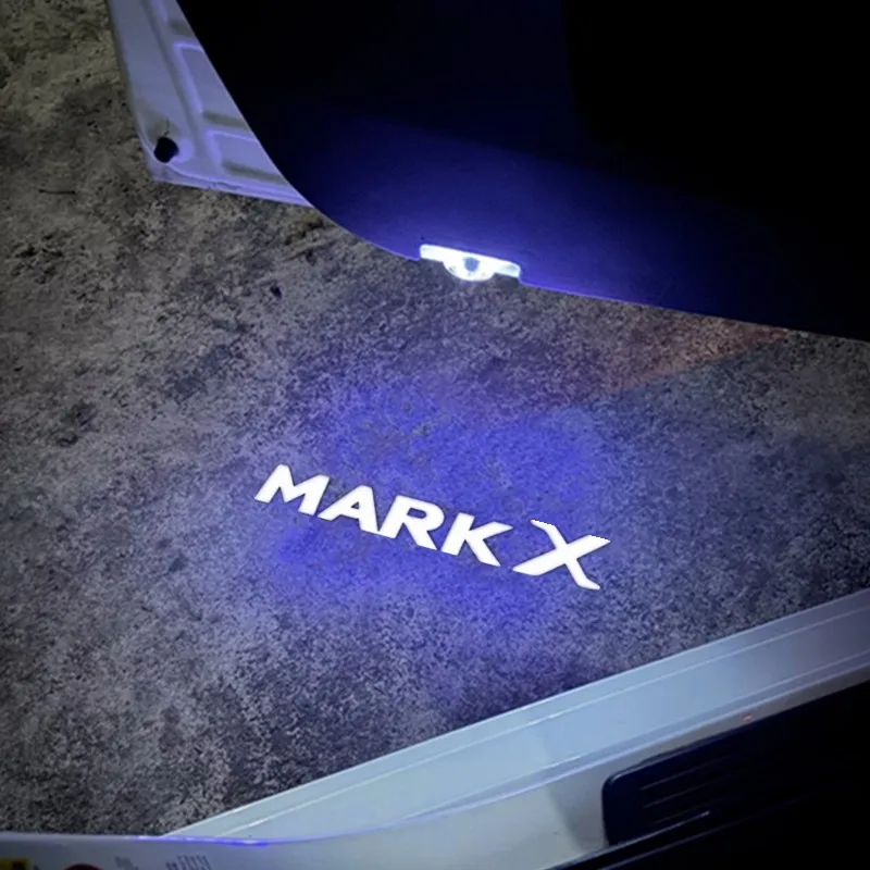 2 Stück LED-Autotür-Innenbeleuchtung Projektor Geister-Schatten-Willkommenslampe Glühbirnen Zubehör für MARK X 2010-2022 2018 2019 2020 2021 – Detail 1