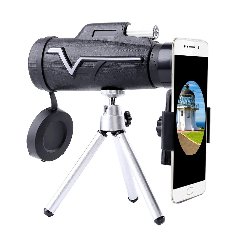 Monocular Telescope for Bird Watching Competition, All-Optical Tripod, Mobile Phone Holder, Hot-selling, 25x50