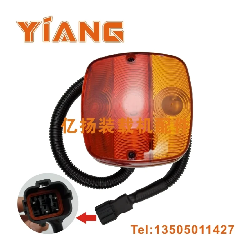 For SDLG loader Parts 9220 955F 956 forklift front lighting combination headlight rear tail light wiper motor accessories