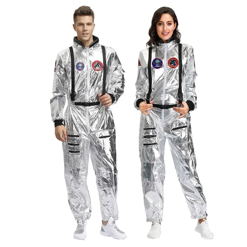 

AP Halloween Family Party Dress Up Birthday Gift Halloween Children Astronaut Costume Couples Spaceman Cosplay Space Suit