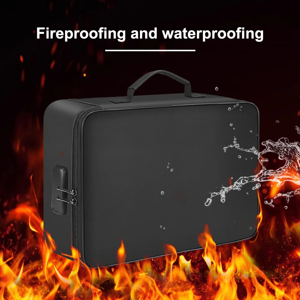 

Fireproof File Organizer Multi-Layer Safe Storage Box Waterproof File Box for Important Documents Files and More
