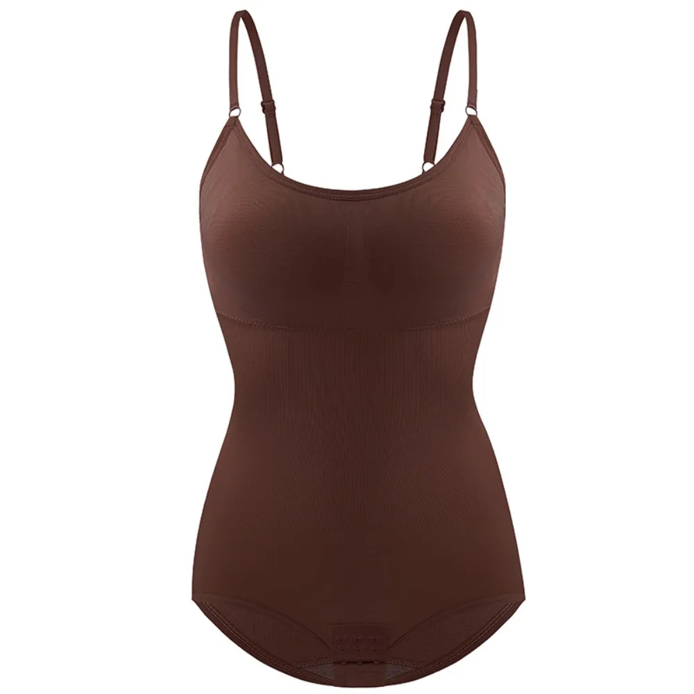 

Thong Leotard Women's Shapewear Round Neck Tummy Control Compression Jumpsuit Seamless Butt Lifting Slimmer Body Shaper Exercise