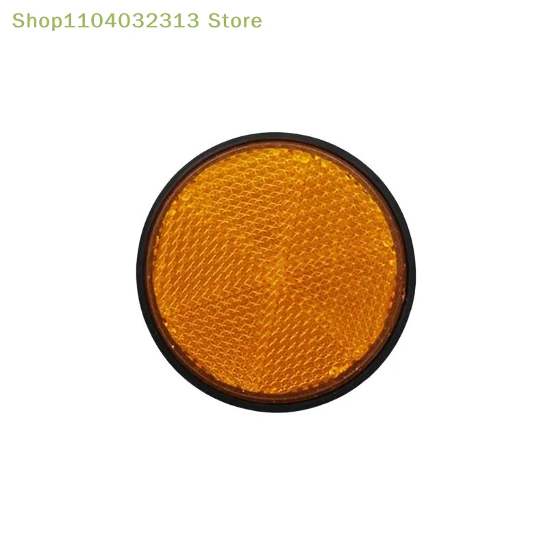 petite4Pcs Waterproof Moto Reflector Circular Bright Warning for E-Bike Scooter Night Riding Safetyaccessories