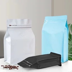 25PCS New Design Custom Stand Up Pouch Zipper Food Packaging Pouches Wholesale 100g 250g 500g 1kg  Packing Coffee Bag with Valve