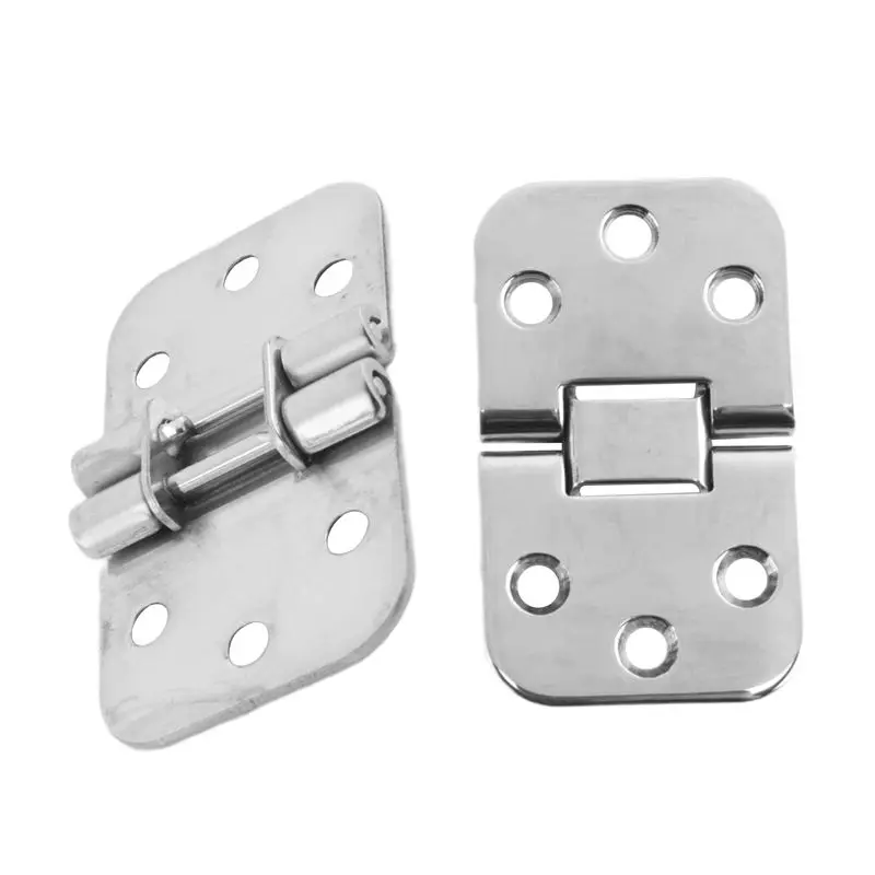 Classic-2Pcs Marine Level Hinge Grade Stainless Steel Mirror Polished For Boat, Rvs, Marine Accessory