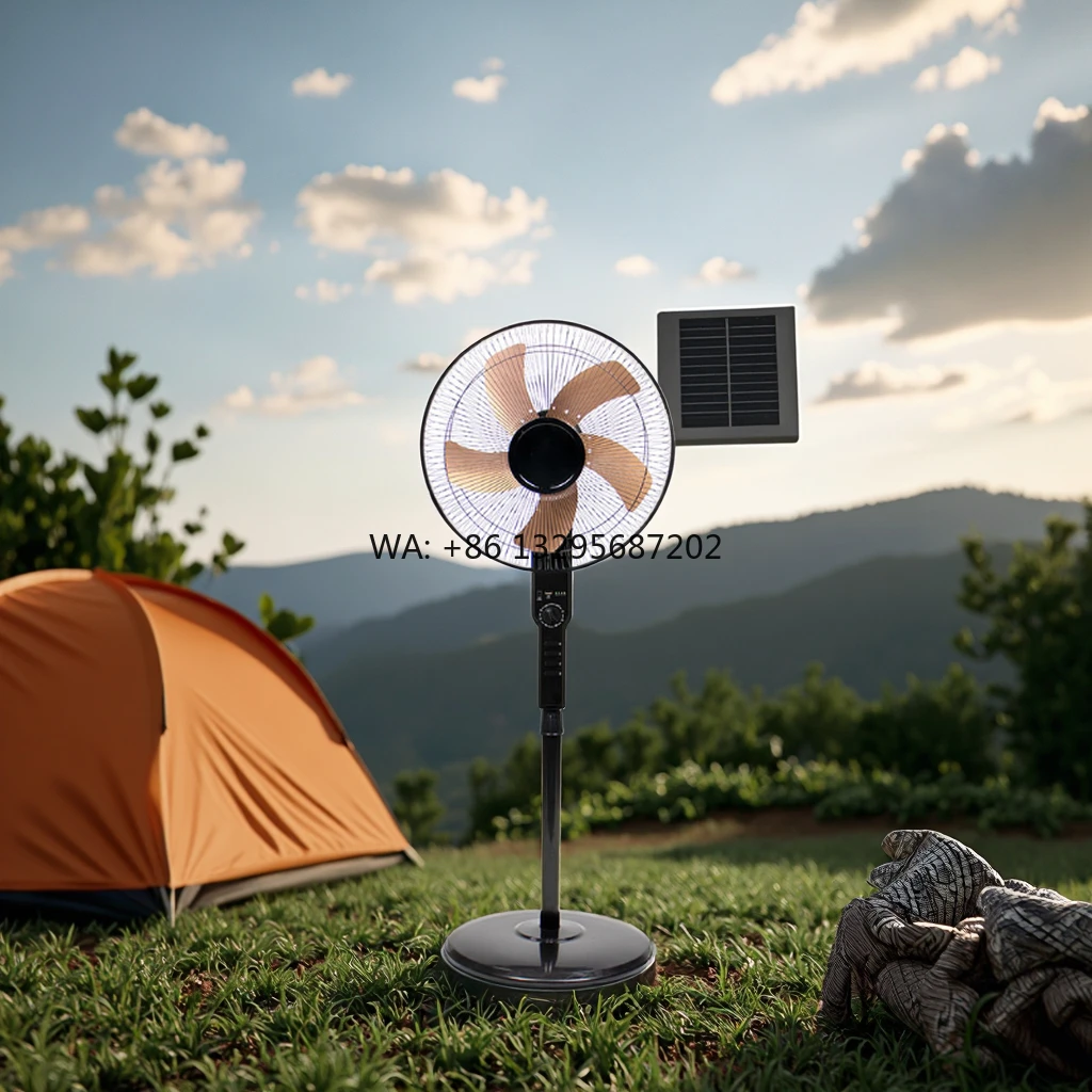 

Wholesale 35w Household Vertical Electric Fan with Metal Shield Solar Photovoltaic Electric Fan 35W