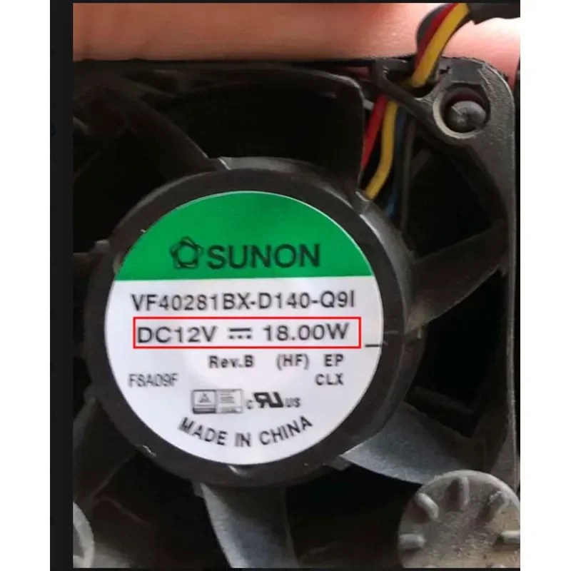 for Jianzhun 4028 VF40281BX-D140-Q9I DC 12V 18W 4cm High Speed Ducted Cooling Fan