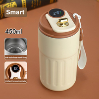 Smart Thermos Bottle Display Temperature 316 Stainless Steel Vacuum Cup 450ml Office Coffee Cup Business Portable Thermal Mug