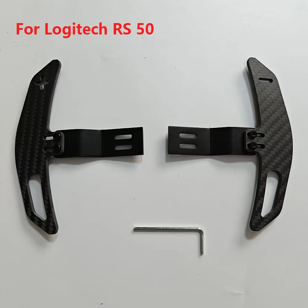 Racing Simulator Carbon Fiber Paddle Shifter Modification Parts Accessories For Logitech RS 50 Wheel