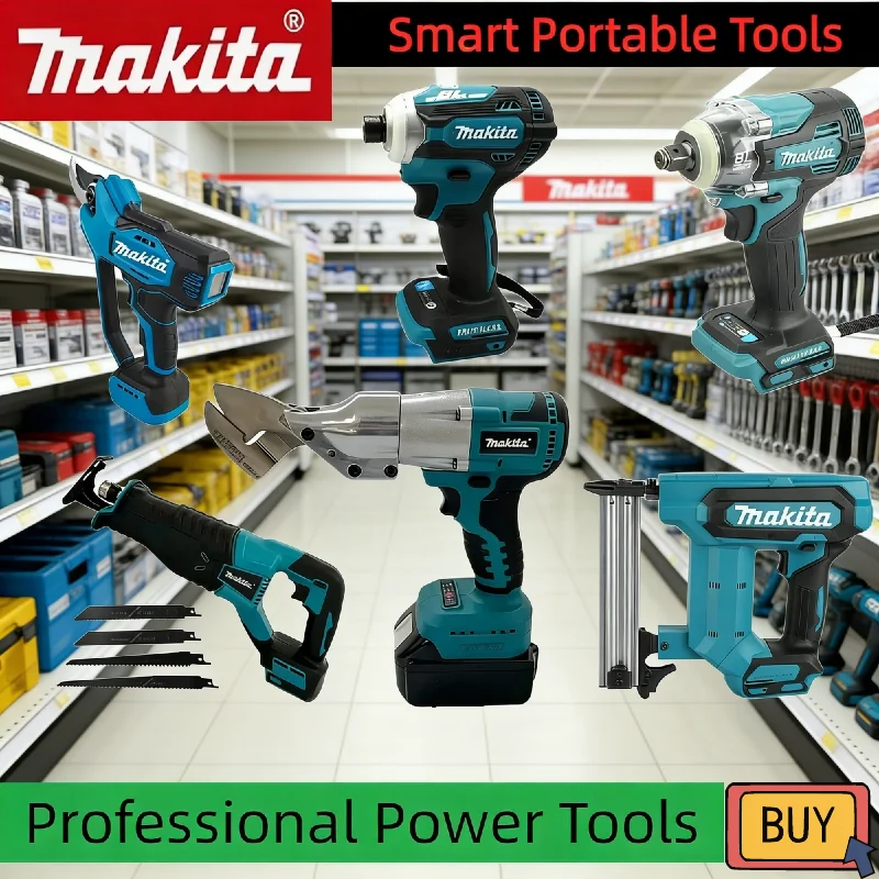 

Makita Various 18V Models of Portable Cordless Power Tools Impact Driver Rechargeable Screwdriver Electric Reciprocating Saw