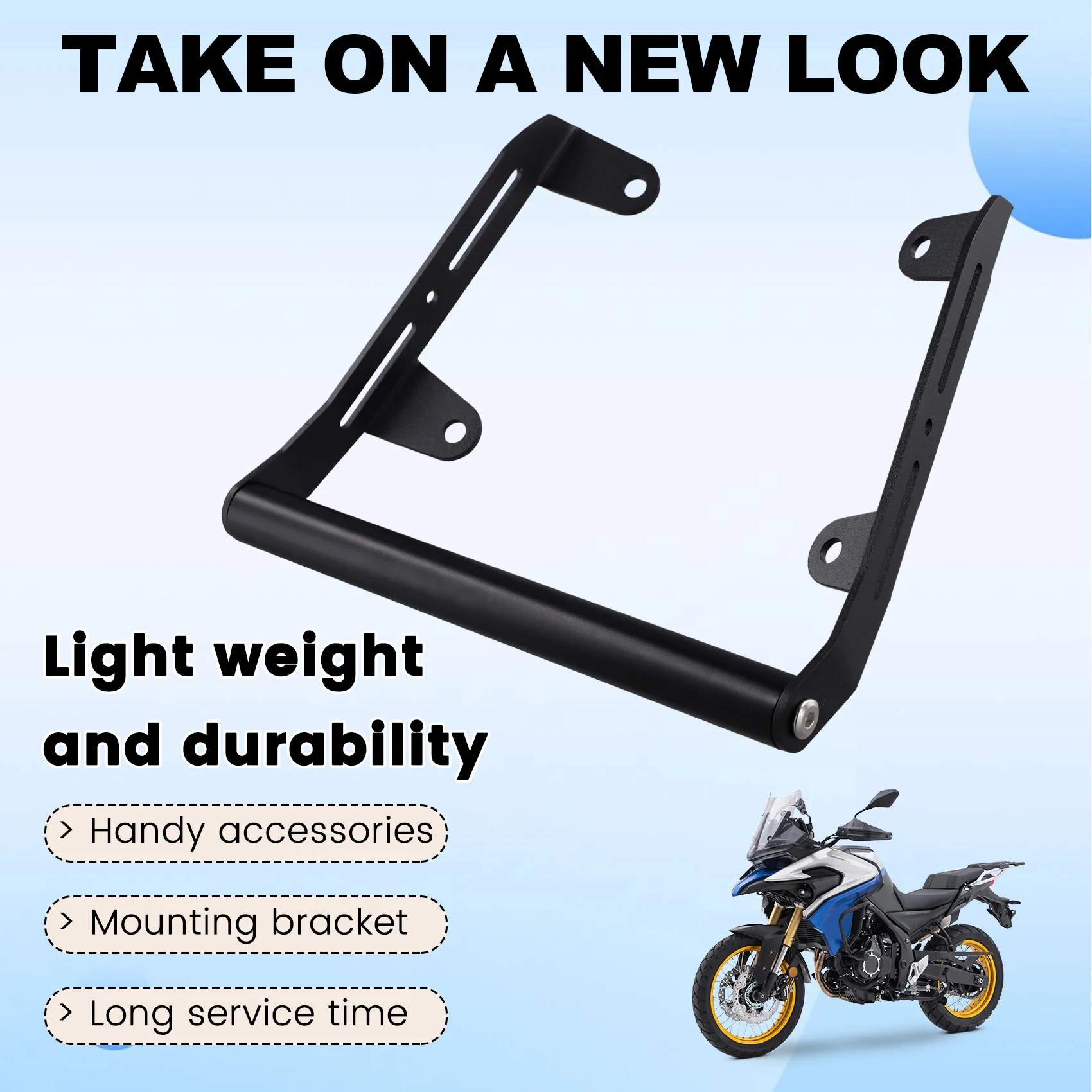 

Простой кронштейн-держатель для навигатора/телефона/ГПС на мотоцикл VOGE 900DSX DS 900 X Ds900x, модифицированная деталь