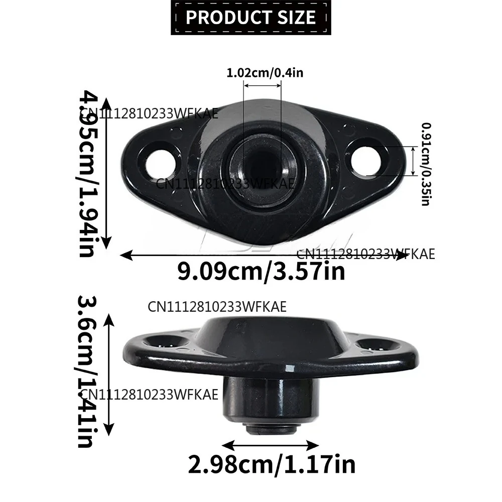 For VW Transporter T4 Bus Van 1990-2003 New 1Pc Sliding Door Metal Catch Plate Black 701843637 Easy Installation Car Accessories