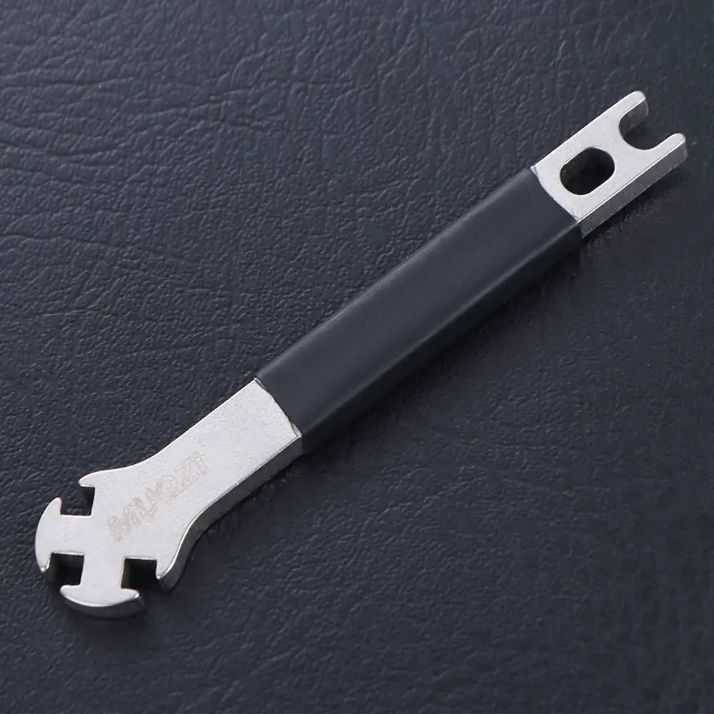 

Stainless Steel Bike Spoke Wrench Portable with Silicone Sleeve Wheel Spoke Wrench Tool Installation Adjustment Correction
