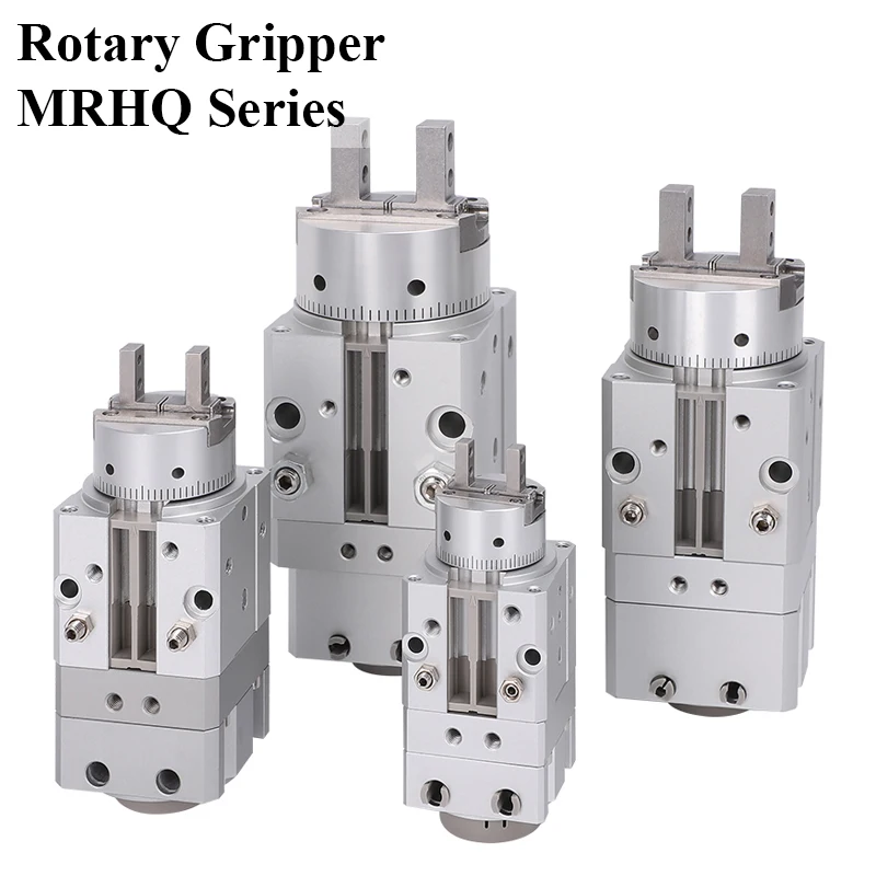 MRHQ10D 16D 20D 25D-90S 180S 360 Rotating Swinging Air Pneumatic Claw MRHQ Series Rotary Gripper Clamping Finger Cylinder