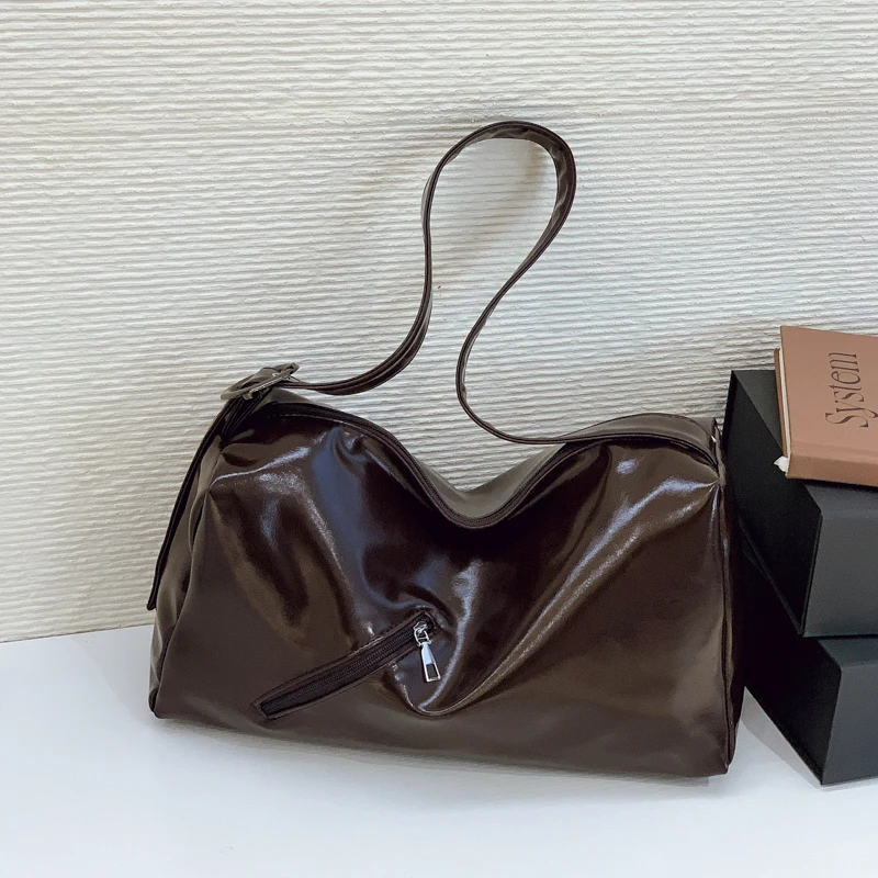 

Женская сумка через плечо из искусственной кожи, модная сумка для отдыха и поездок на работу, деловые сумки на плечо, большая вместительная дорожная сумка-тоут, рюкзак на ремне