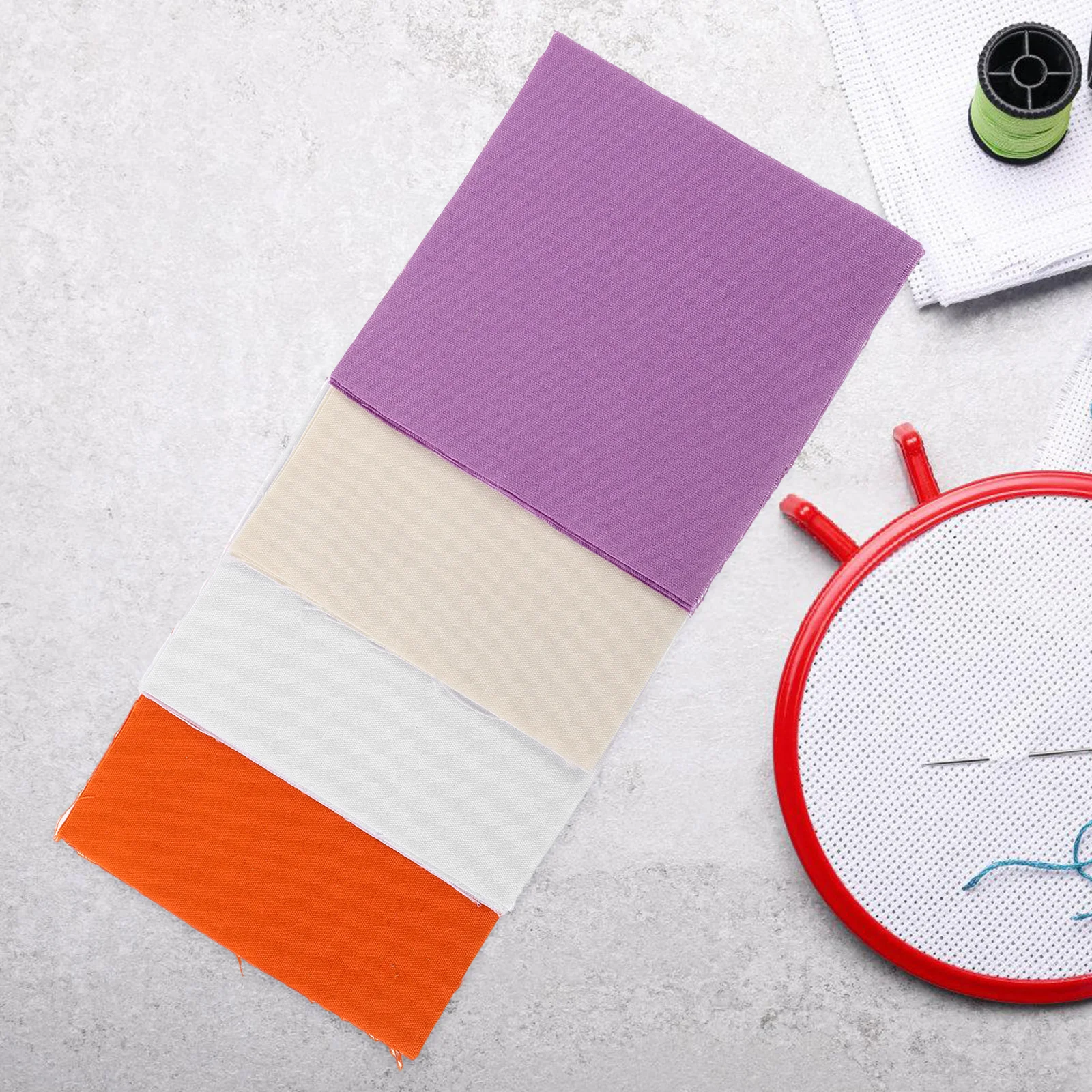 

Portable Cross Stitch Embroidery Cloth 100% Cotton Fabric for Sewing Punch Needle DIY Craft Projects Soft Foldable for Hoop