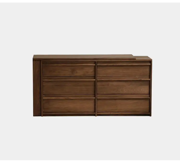 

Nordic, black walnut, dresser, bedroom, bedside chest, makeup table integrated