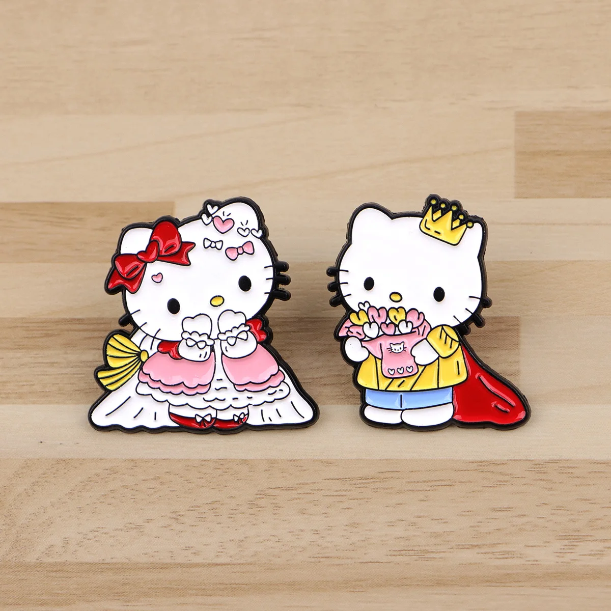 لطيف الكرتون القطط المينا دبابيس مضحك الحيوانات الضفدع بروش التلبيب شارة بدبوس على ظهره الملابس والاكسسوارات هدايا مجوهرات الأزياء #4