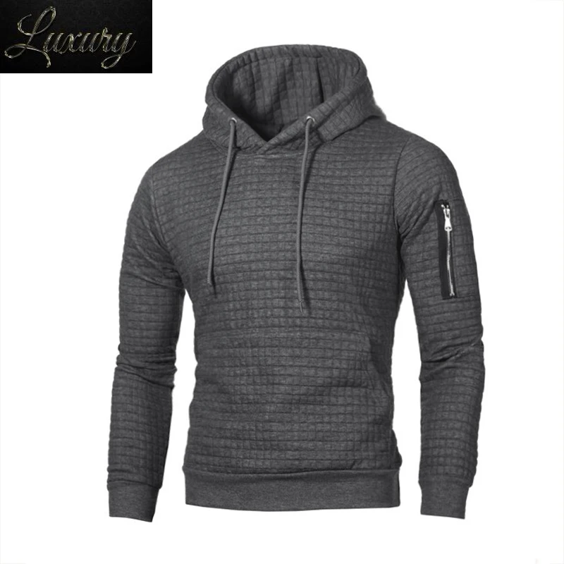 

2024 Sweater Men Solid Pullovers New Fashion Casual Hooded Autumn Winter Warm Femme Clothes Slim Fit Jumpers