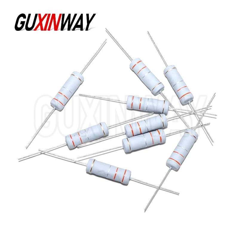 10 قطعة 5 واط 5% الكربون فيلم المقاوم 0.1R-1M 2.2R 10R 22R 47R 51R 100R 150R 470R 1K 4.7K 10K 47K 10 22 47 51 100 150 أوم المقاومة