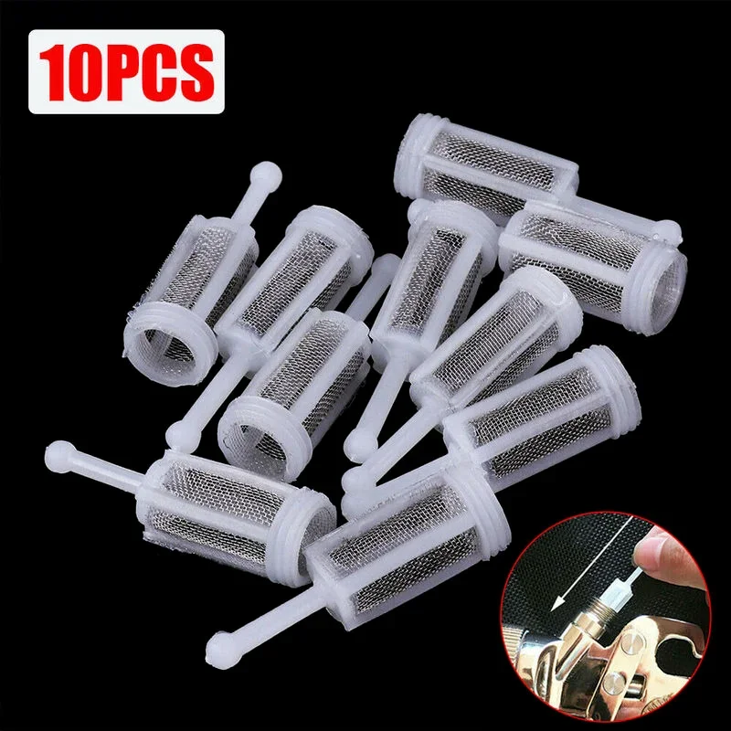 

10Pcs Disposable Gravity Type Feed Spray-Gun Spray Gun Pot Paint Filter-Paint Strainers Filter Mesh Accessory Universal White