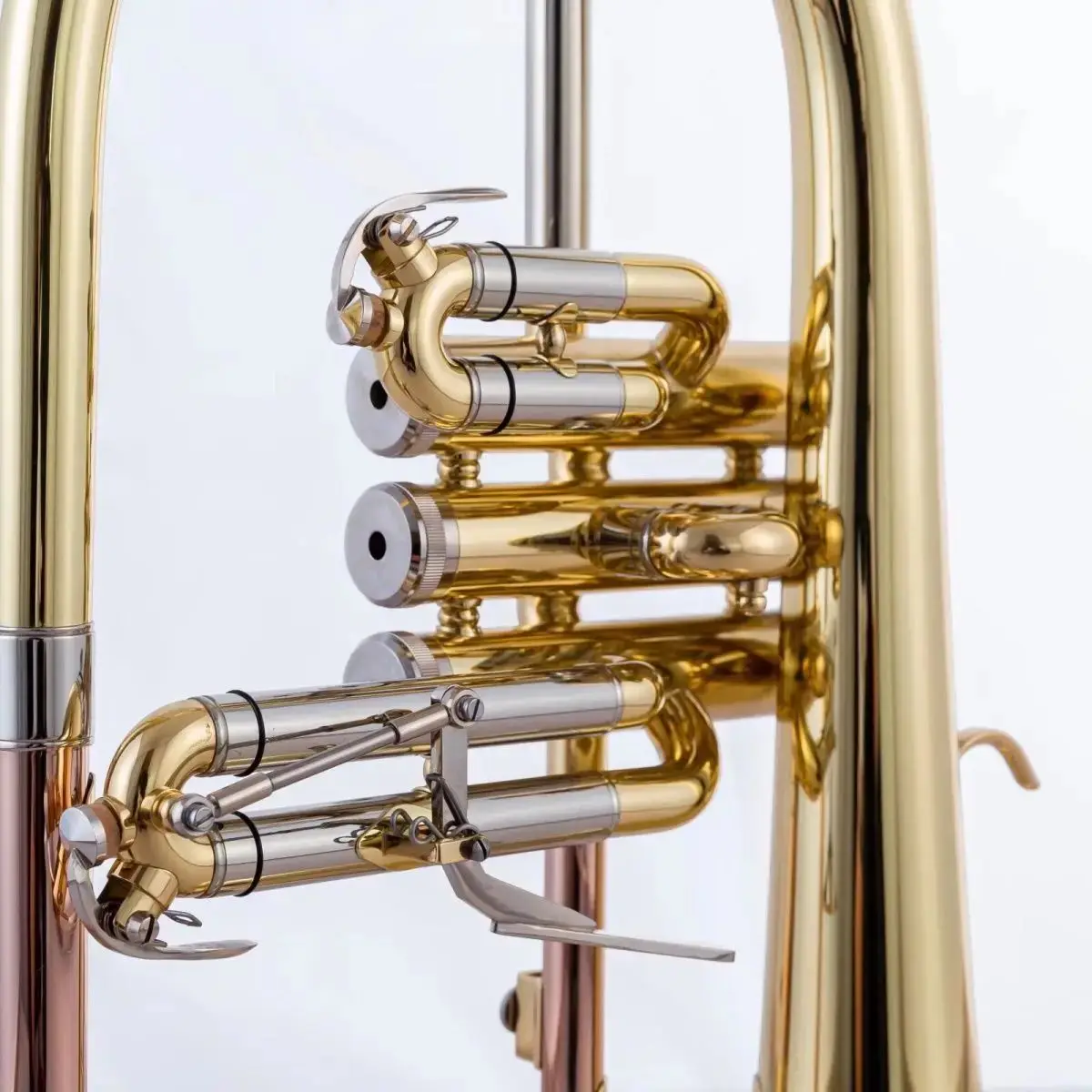 Professional Flugel upgrade white copper material phosphor copper conduit flugelhorn professional-grade tone trumpet horn